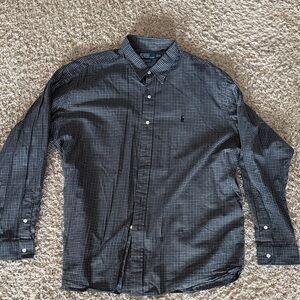 Ralph Lauren Black and Gray Checkered Shirt